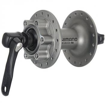 Deore Vorderradnabe Shimano HB‑M525 – 6‑Löcher, Disc, silbergrau, 36 Loch