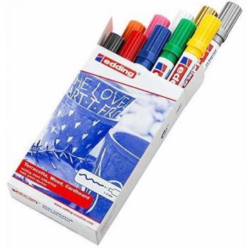 Edding 4040 Mattlackmarker, 10 Farben, sortiert