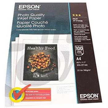 Epson White Glossy Inkjet Paper A4 102gsm (Pack of 100)