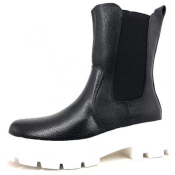La Strada Modische Stiefel Schwarz/Weiß