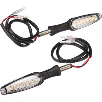 Klare Linse LED-Blinker schwarz