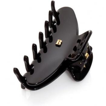 Balmain Hair Couture Medium Schwarz Haarklammer aus Cellulose Acetat