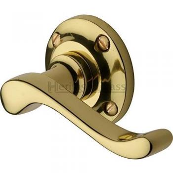 Round Rose Door Handle Set