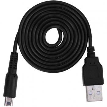 Adaptador Mini USB 1m negro para Nintendo 3DS NDSi
