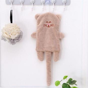 Sweet Cat Plush Hand Towel