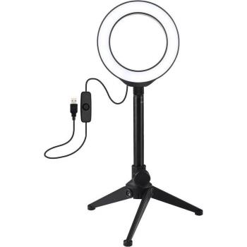 PULUZ USB White Light Ring Light with Tripod