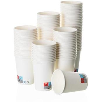 Pack de vasos de cartón reciclables para eventos