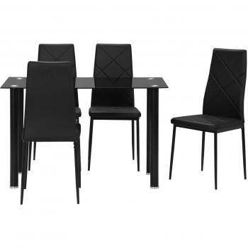Homcom Tavolo da Pranzo Rotondo Moderno per 4 Persone, Ø100x75cm, Legno Naturale e Bianco