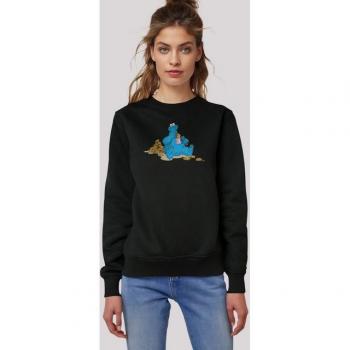 Premium Sweatshirt Cookie Monster für Damen