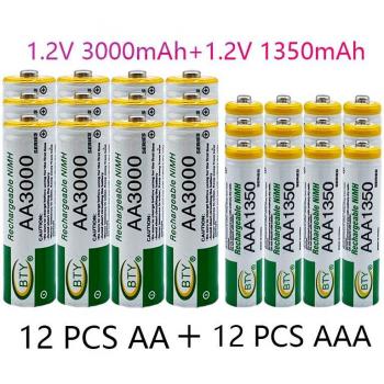 1.2V AAA 1350mAh NiMH Rechargeable Battery