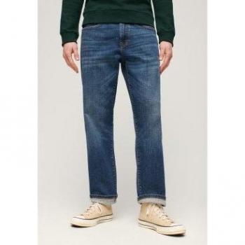 Jeans Orgánico Superdry Hombre 36/34 Azul Retro