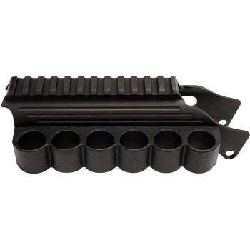 TacStar SideSaddle with Rail Mount for Mossberg 500/590, 12 Gauge, Black, Model 1081029