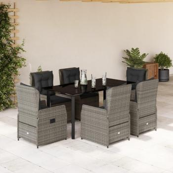 Kit Jardim Vime Cinza 7 Peças Vida XL