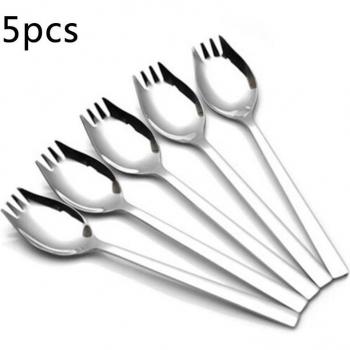 5x Stainless Steel Spork Kit