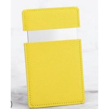 Espejo de bolsillo para maquillaje, 9 colores, plegable, 1 ud