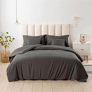 Premium Grey Microfiber Cover Set – 5 Pieces