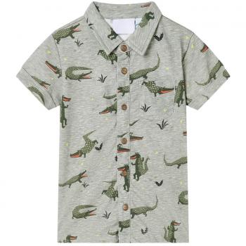 Camicia Bambino Mélange Cachi Chiaro 104
