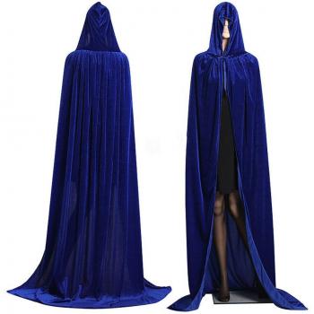 Indumentaria de Halloween Brujería con Capa de Terciopelo para Adultos