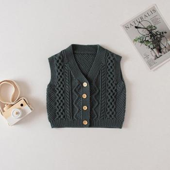 Gilet Enfant à Col en V sans manches