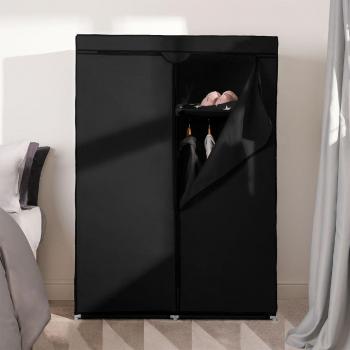 OHS Zip Closure Fabric Double Wardrobe