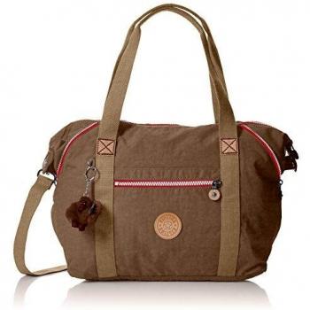 Kipling Art, Bandolera Marrón para Mujer, 44x27x20 cm