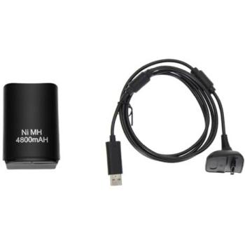 Kit Batterie 4800 mAh & Câble 15 m pour Manette Xbox 360 – Jouez Tout en Chargeant