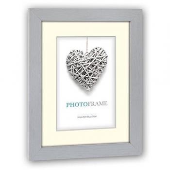 Cornice Portafoto in Legno Regent 2 Grigia 7x10 / 10x15 cm