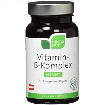 NICApur Vitamin-B-Komplex aktiviert Kapseln für Nerven und Psyche, 60 St. Kapseln