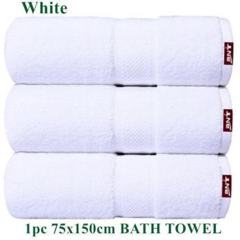 Hotel Quality Bath Towel 750g White Cotton