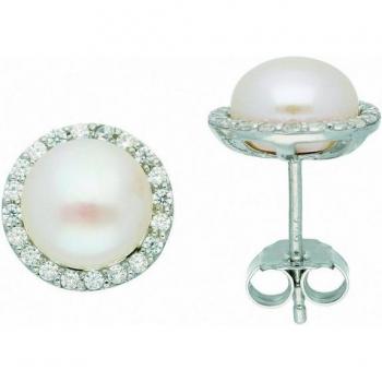 925 Silber Ohrhänger für Damen mit Zirkonia