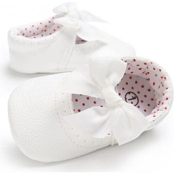Baby Girl PU Leather Bowknot Shoes 0-18 Months