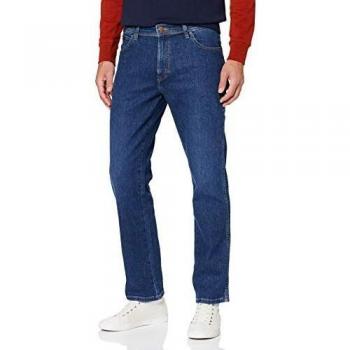 Pantalones de Hombre Wrangler Texas Contrast, Azul (Soft Power 28d), 32W / 34L