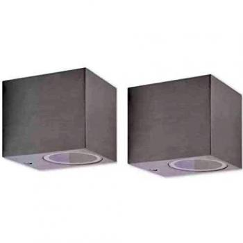 Cube Outdoor Lighting Fixtures, 2 count