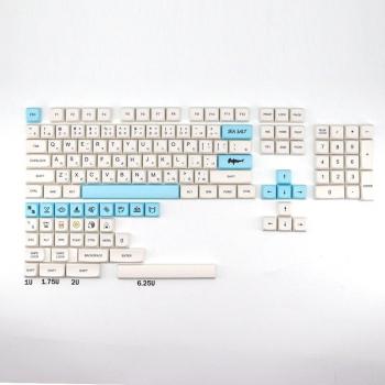 Capuchons de touches XDA PBT 137 clés blanc lait pour clavier mécanique