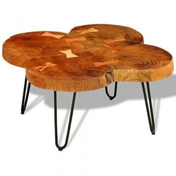 VidaXL 35 cm Multi-Trunk Sheesham Coffee Table – Compact Living