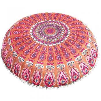Coussin rond bohemian Mandala