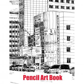 Pencil Art Book: A pencil artbook for pencil sketching, pencil portraits, free drawing, sketch art and pencil art: with over 100 high quality sheets ... sized