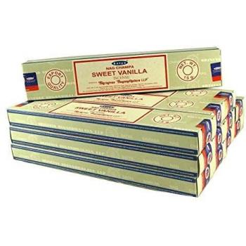 Satya Sweet Vanilla Incense Sticks 15g x 12pack