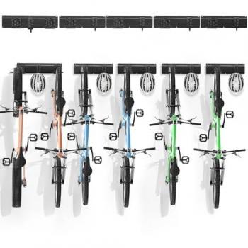 Vevor Adjustable Bike Rack with Helmet Hooks