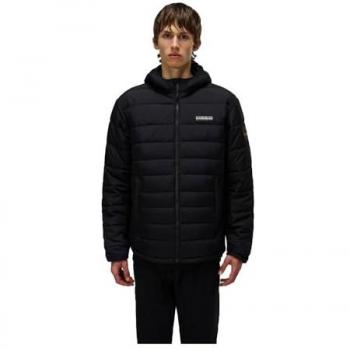 Black Polyamide Men’s Jacket – L (Napapijri)