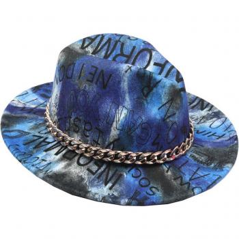 QBHAT Sombrero de Estilo Jazz con Ties Dye