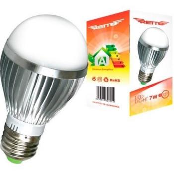 LED E27 7W Round Warm Retro Light Bulb 220V 700Lumens Luz Cálida Retto