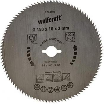 Disco Cortante WolfCraft 6263000 Serie Azul 150 × 16 mm