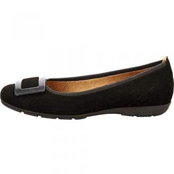 Gabor Frauen sportliche Ballerinas, schwarz, 38 EU