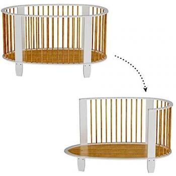 Lit en bois bébé 70x140 avec matelas