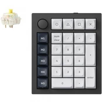 Keychron Q0 Max – Gateron Jupiter Banana, Hot-Swap, Alluminio, RGB (Bianco e Nero)
