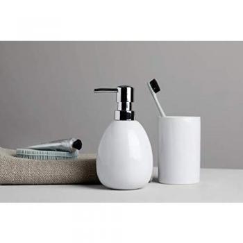 WENKO Contenitore Spazzolino Polaris, Ceramica Cromata