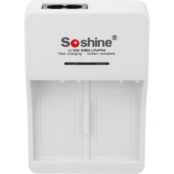 Soshine 9V Battery Charger for Li-ion Ni-MH LiFePO4