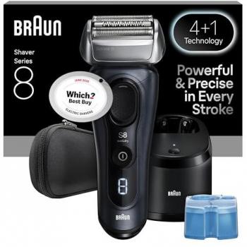 Braun Series 8 8663cc Grau – Elektrorasierer mit integriertem Trimmer