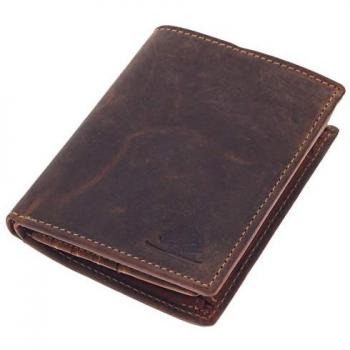 Brown Leather Vintage Wallet with RFID Protection